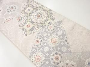 アンティーク　切り嵌め風花蜀江紋織出し袋帯（材料）